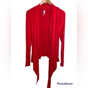 Hanger 55 Red Open Cardigan